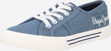 Pepe Jeans Låg sneaker 'BRADY' i blå: framsida