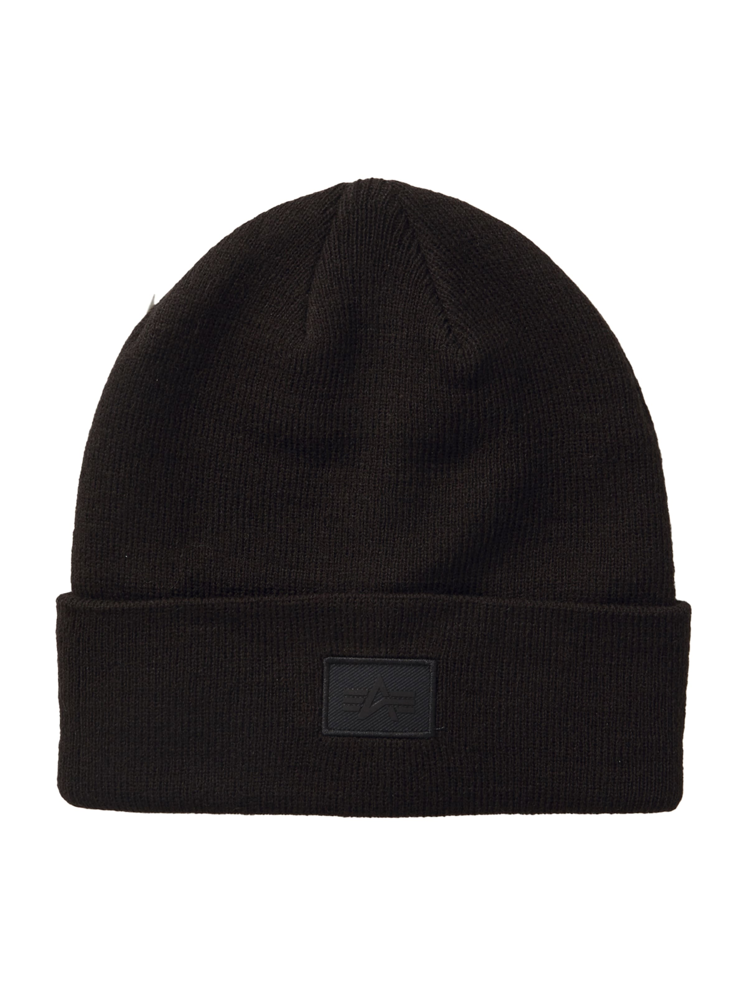 ALPHA INDUSTRIES Müts 'Essential', värv must: eest vaates