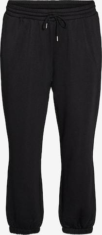 Zizzi Regular Broek 'FLAMELA' in Zwart: voorkant