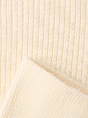 Von Jungfeld Socks 'Fine Ribbed' in Beige