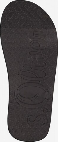 Flip-flops de la s.Oliver pe negru