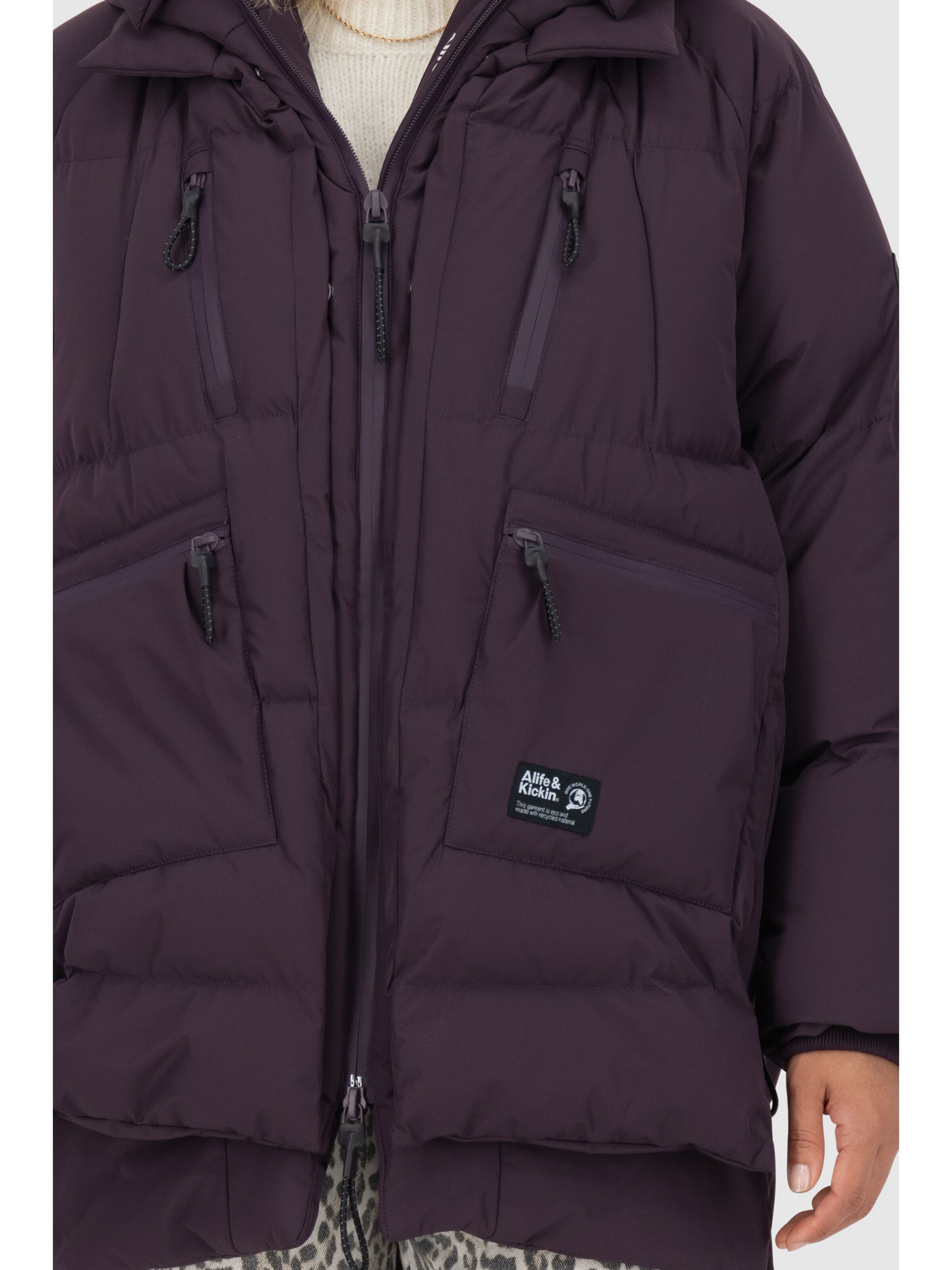 alife & kickin Winterjacke 'RachelAK A'‌‌‌‌‌ in Lila