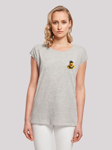 T-shirt 'Rubber Duck Captain' F4NT4STIC en gris : devant