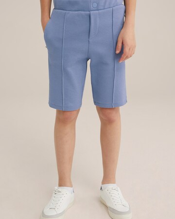 WE Fashion Slim fit Pants in Blue: front