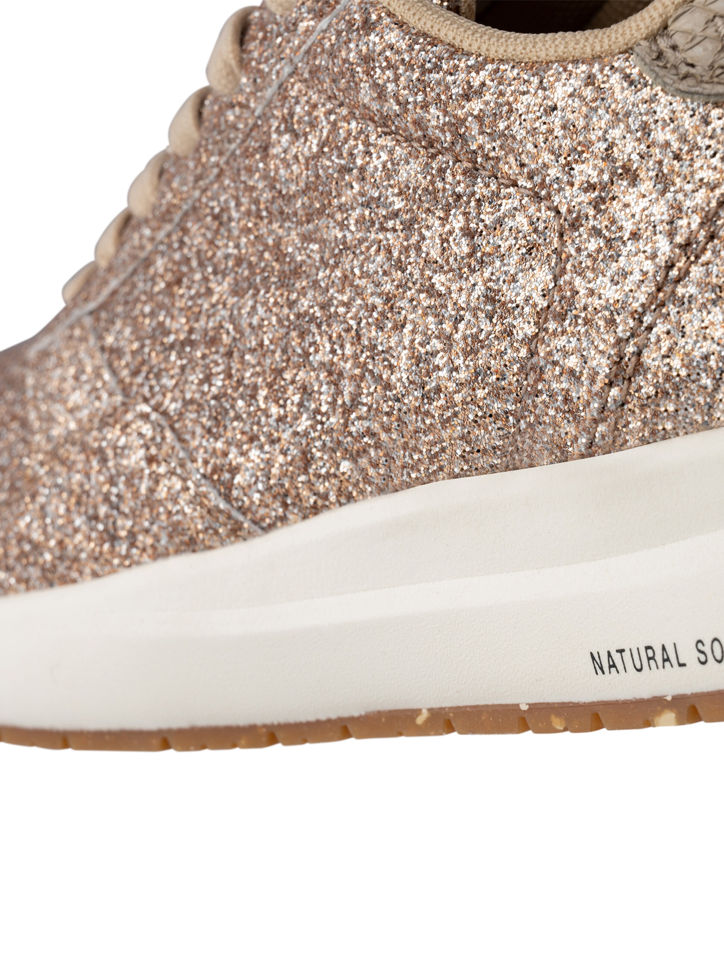WODEN Platform trainers 'Nicoline Glitter' in Bronze