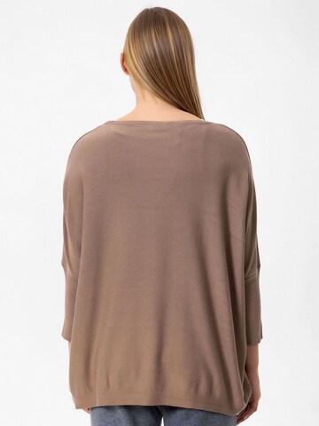 Pull-over oversize Anou Anou en beige