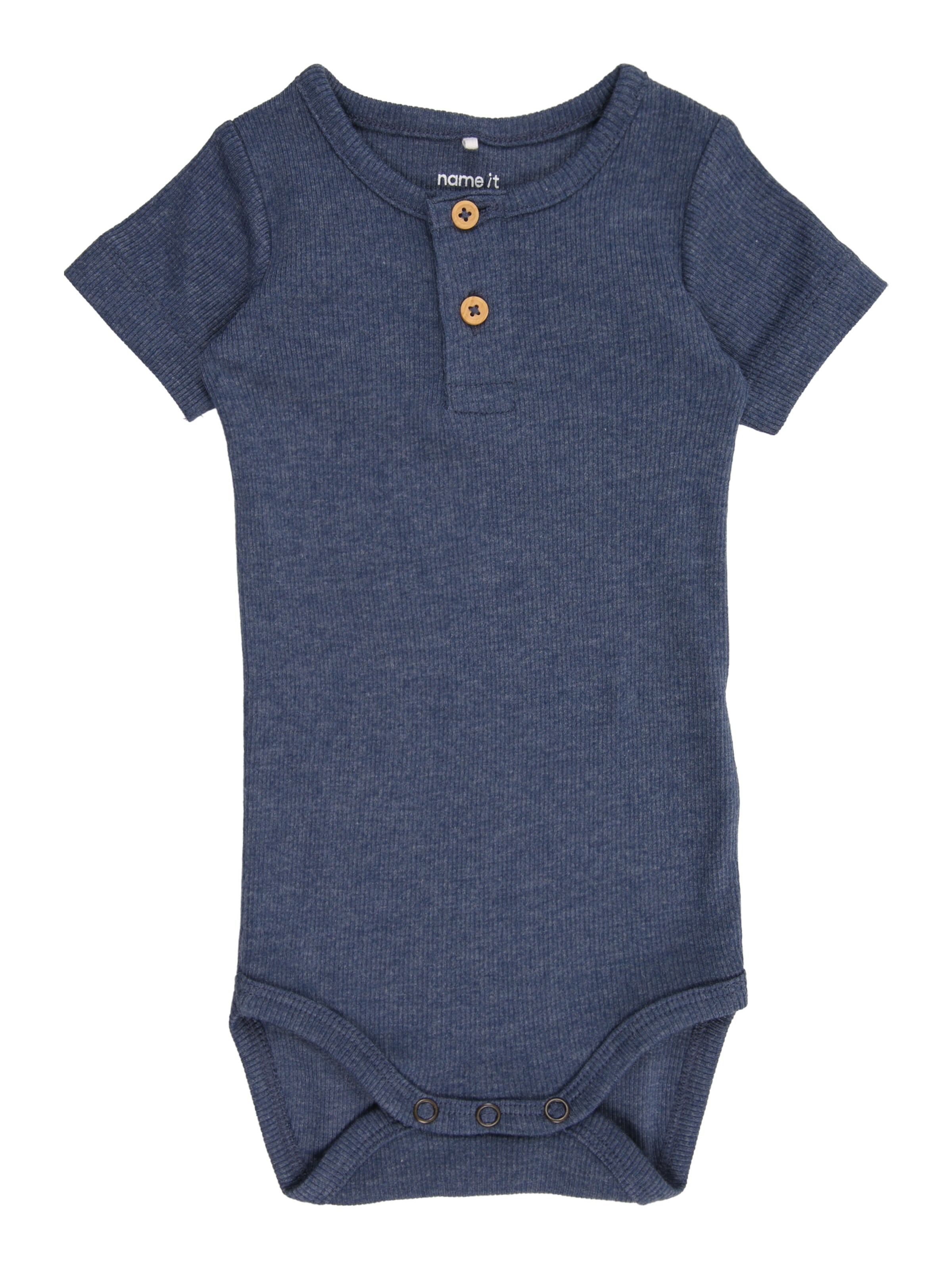 NAME IT - Macacão/Body 'NBMKab' em azul: frente