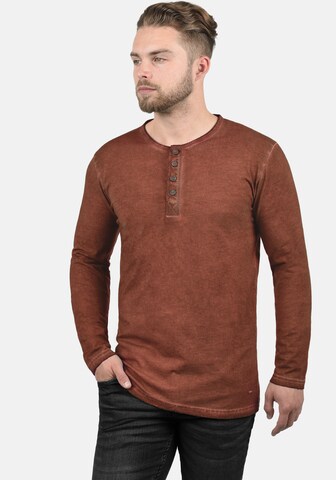 !Solid Shirt 'Timur' in Braun: predná strana