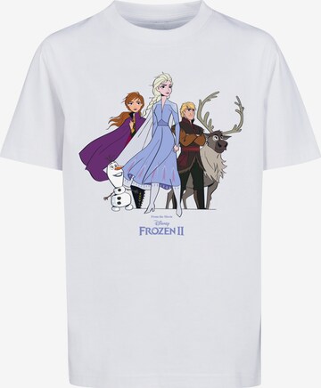 Maglietta 'Disney Frozen 2 Gruppe' di F4NT4STIC in bianco: frontale
