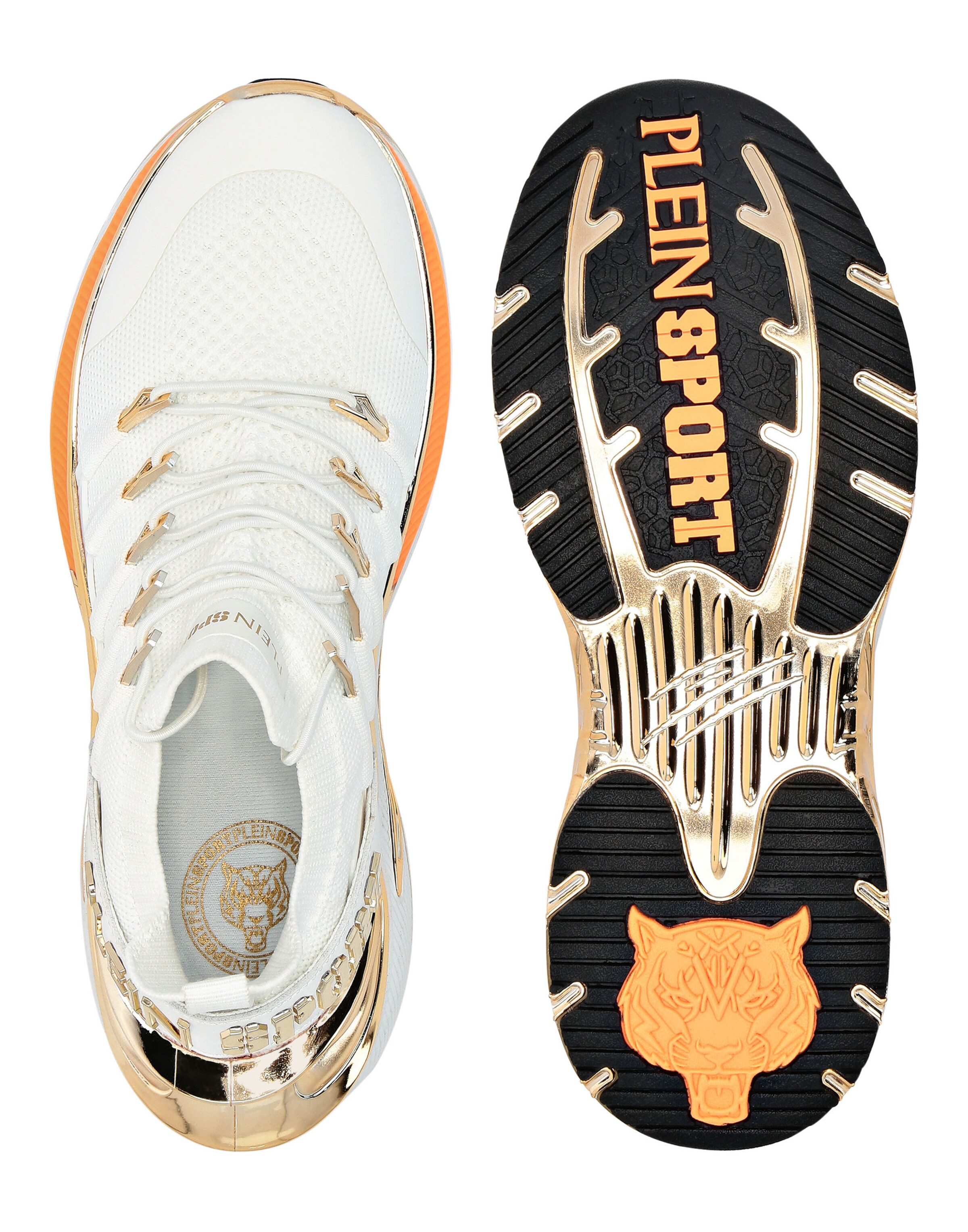 Plein Sport - Sapatilhas baixas 'Chrome Surfer' em branco