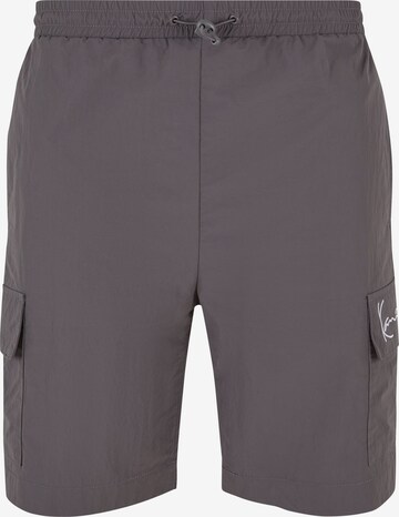 Karl Kani Regular Cargo Pants 'Essential' in Grey: front