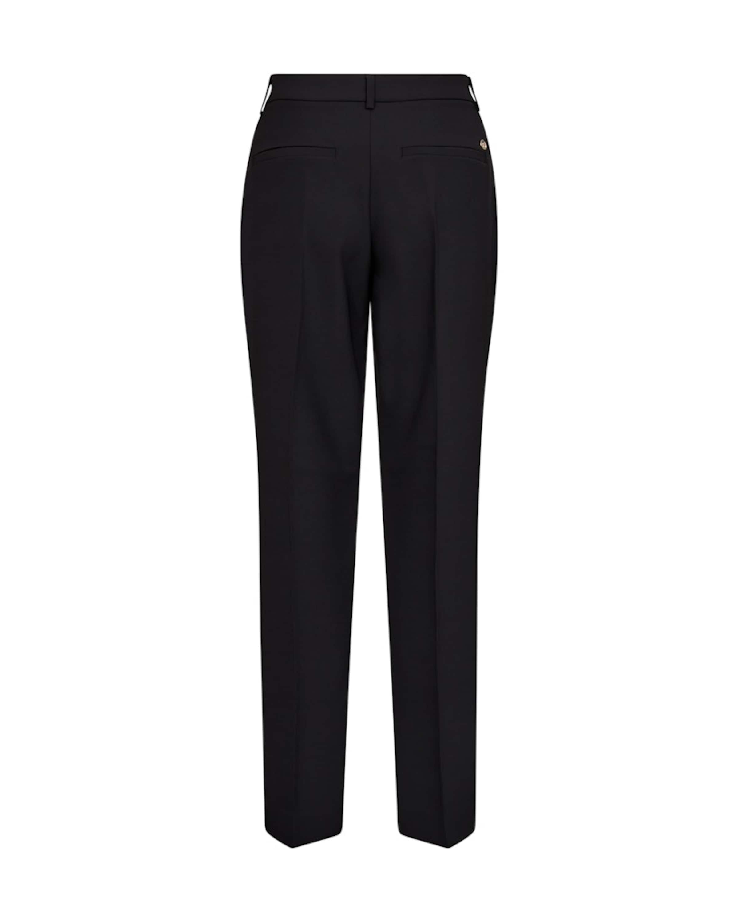 MOS MOSH regular Παντελόνι με τσάκιση 'MMMyla Miley' σε μαύρο