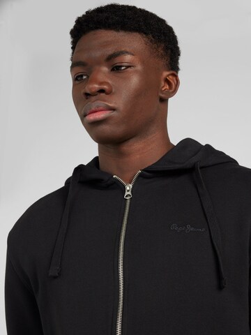 Pepe Jeans - Sudadera con cremallera 'JOE' en negro