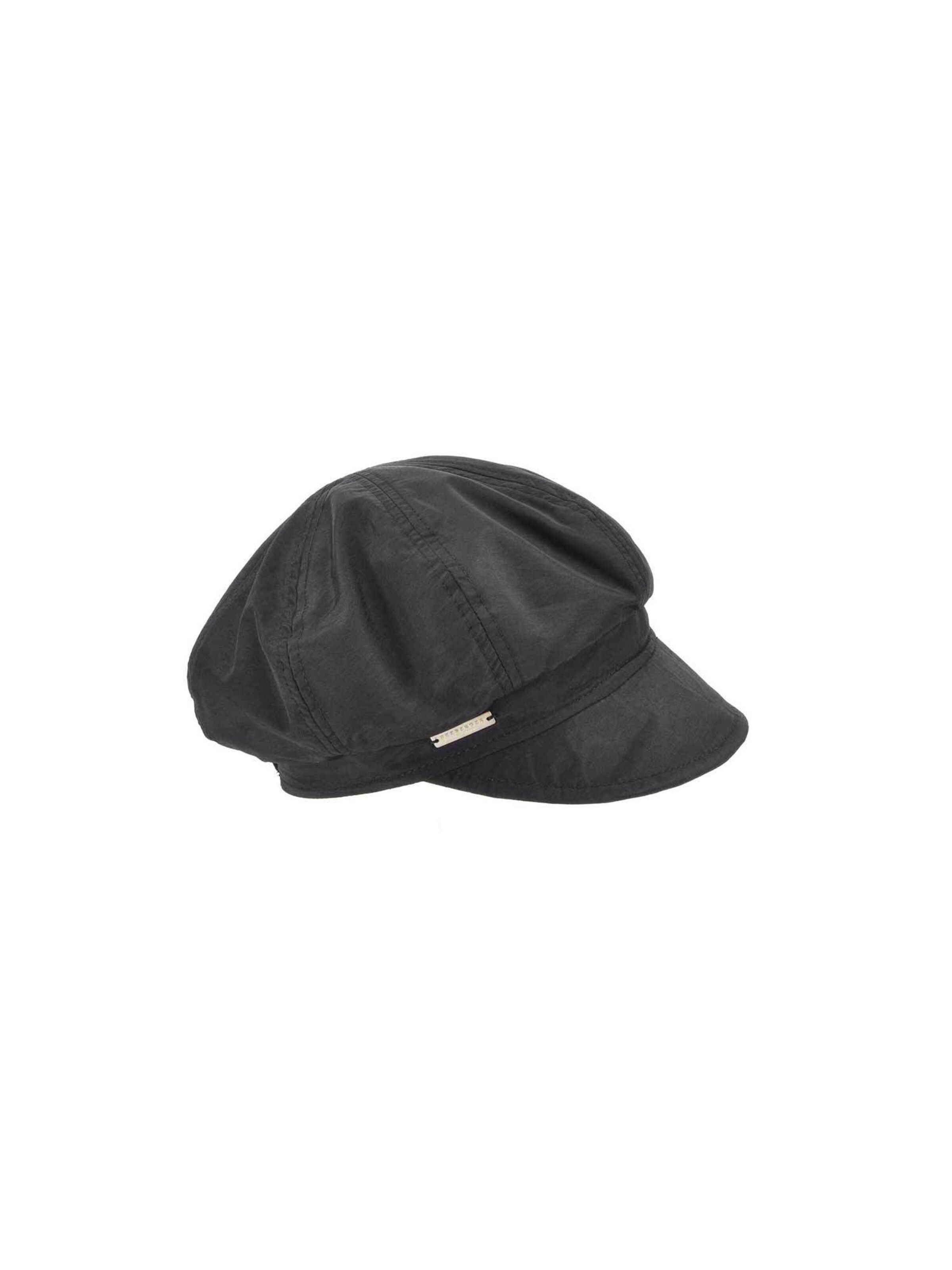 Seeberger Cap 'Cap'‌‌‌‌‌‌ in Schwarz: Vorderseite