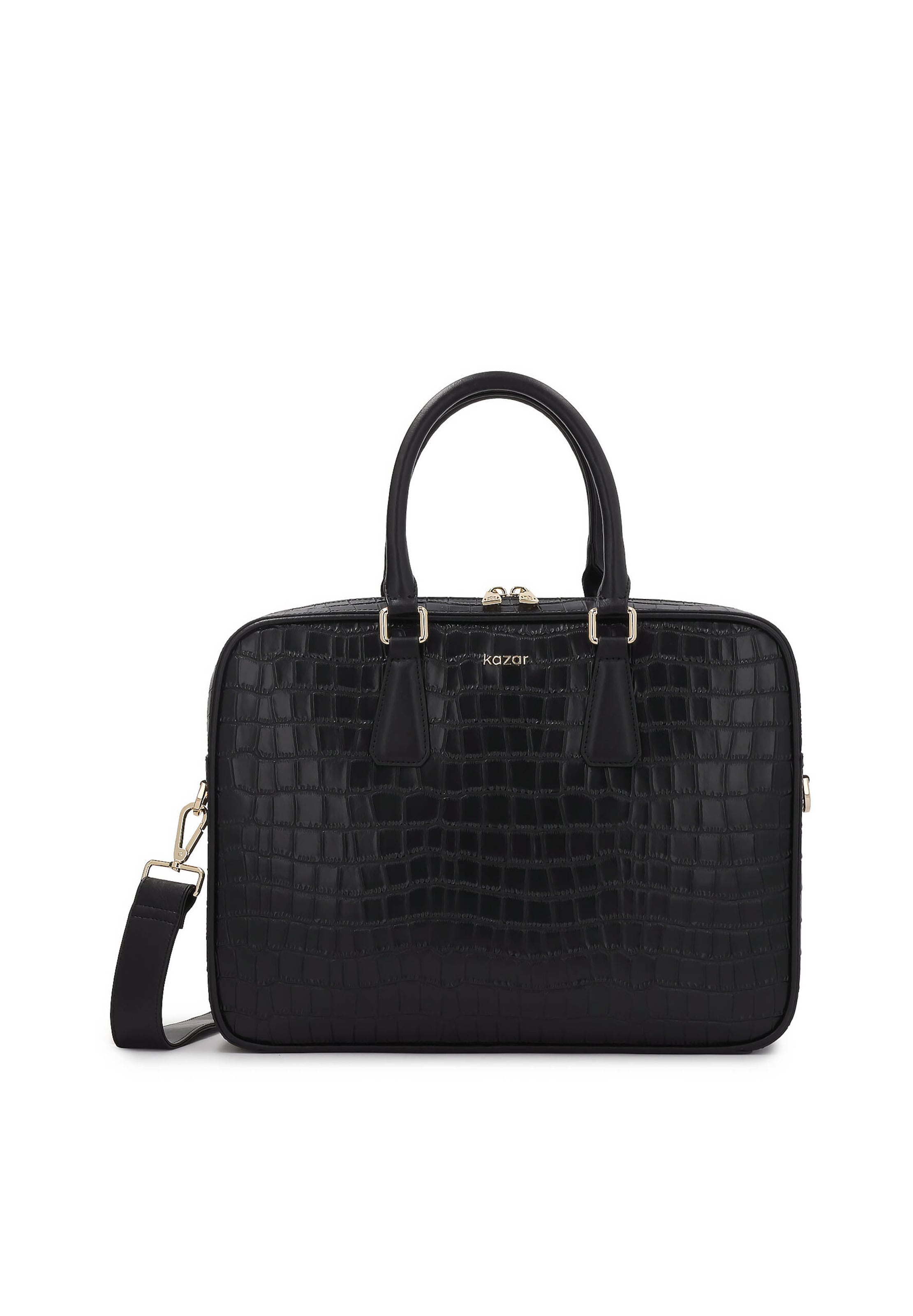 juoda Kazar Nešiojamo kompiuterio krepšys: priekis