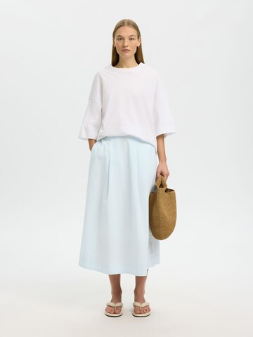 SELECTED Nederdel i blå