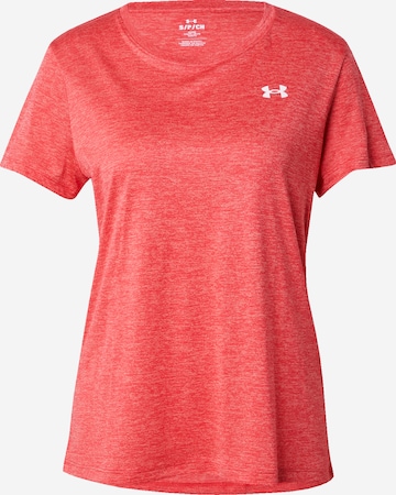 T-shirt fonctionnel 'Twist' UNDER ARMOUR en rouge : devant