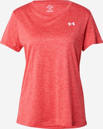 UNDER ARMOUR Performance Shirt 'Twist' in Red: front