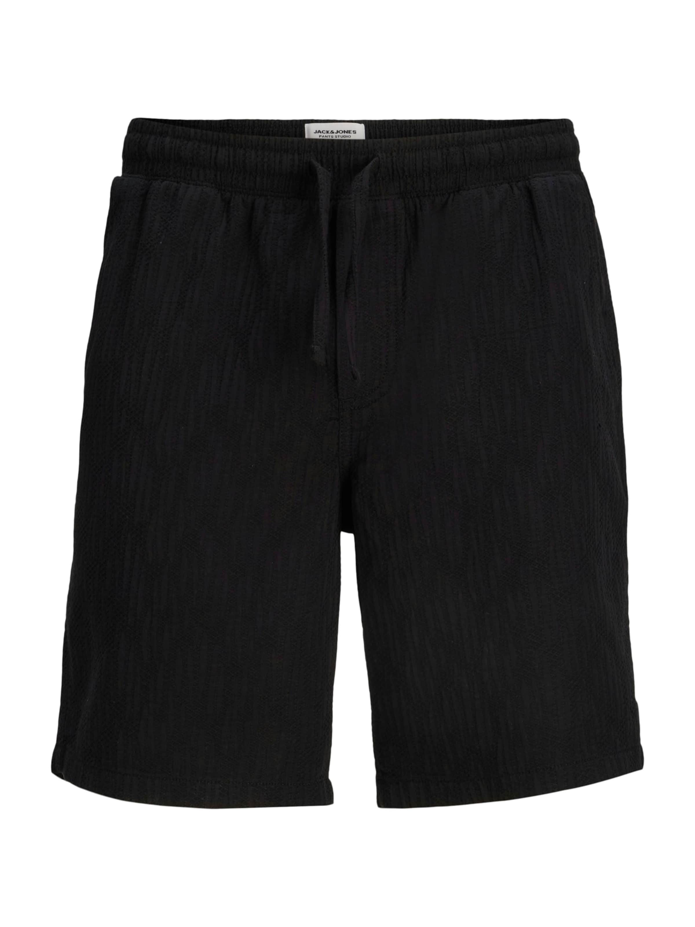 JACK & JONES Avar lõige Püksid 'JPSTJaiden', värv must: eest vaates