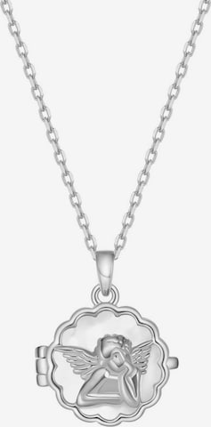 Hey Happiness - Cadena 'Seraphina Locket' en plata: frente