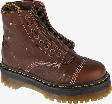Dr. Martens - Botas de tobillo 'Sinclair Flower' en marrón: frente