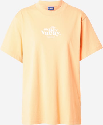T-shirt 'Vintage' HUGO en orange : devant