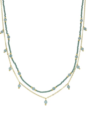 Luxenter Necklace 'Aira' in Green: front