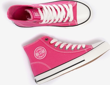 BIG STAR Sneakers hoog ' NN274652 ' in Roze