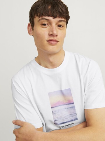 JACK & JONES Tričko 'JORVESTERBRO' – bílá
