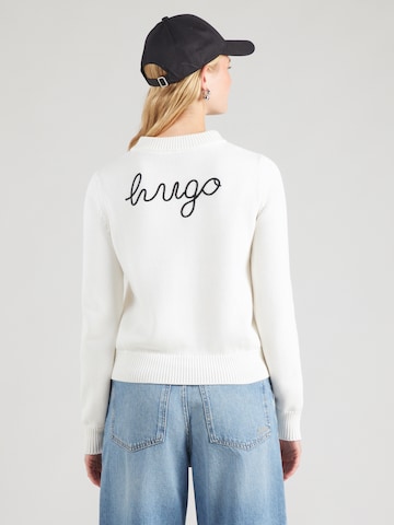 Pulover 'Saje' de la HUGO pe alb: față