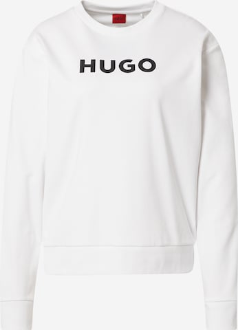 HUGO Majica 'The HUGO Sweater' | bela barva: sprednja stran