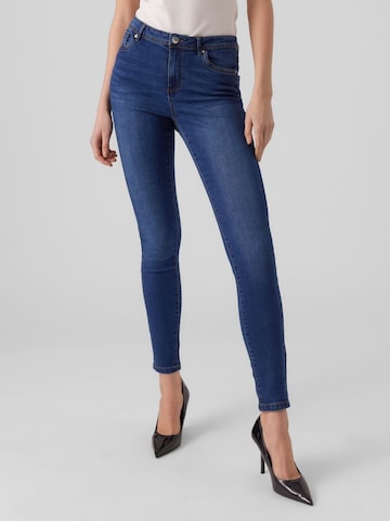 Vero Moda Tall Skinny Jeans 'Tanya' in Blauw: voorkant