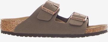 Sandalo 'Arizona Kids Birkibuc Narrow Fit Mocha' di BIRKENSTOCK in marrone: frontale