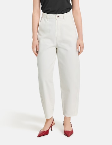 TAIFUN Tapered Jeans in White: front