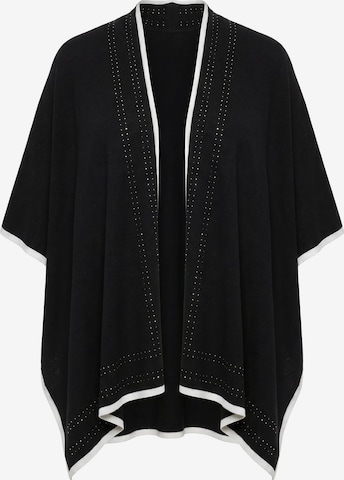 Ulla Popken Strickjacke in Schwarz: Vorderseite