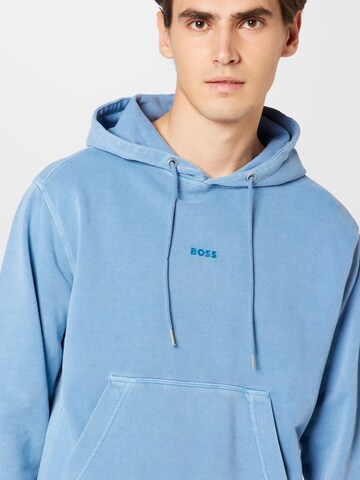 BOSS Orange - Sweatshirt 'Wefadehoody' em azul