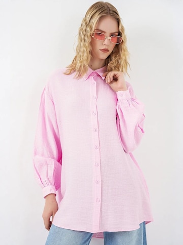 Bigdart - Blusa em rosa: frente