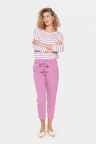 Regular Pantalon à pince 'Andrea' SAINT TROPEZ en violet