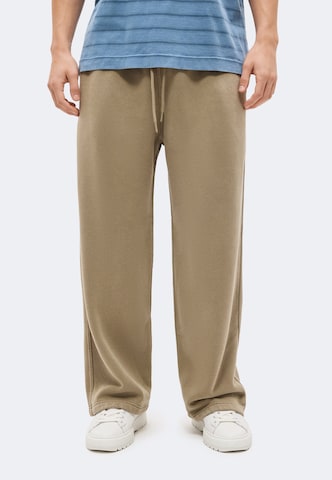Baggy Pantalon Abercrombie & Fitch en marron : devant