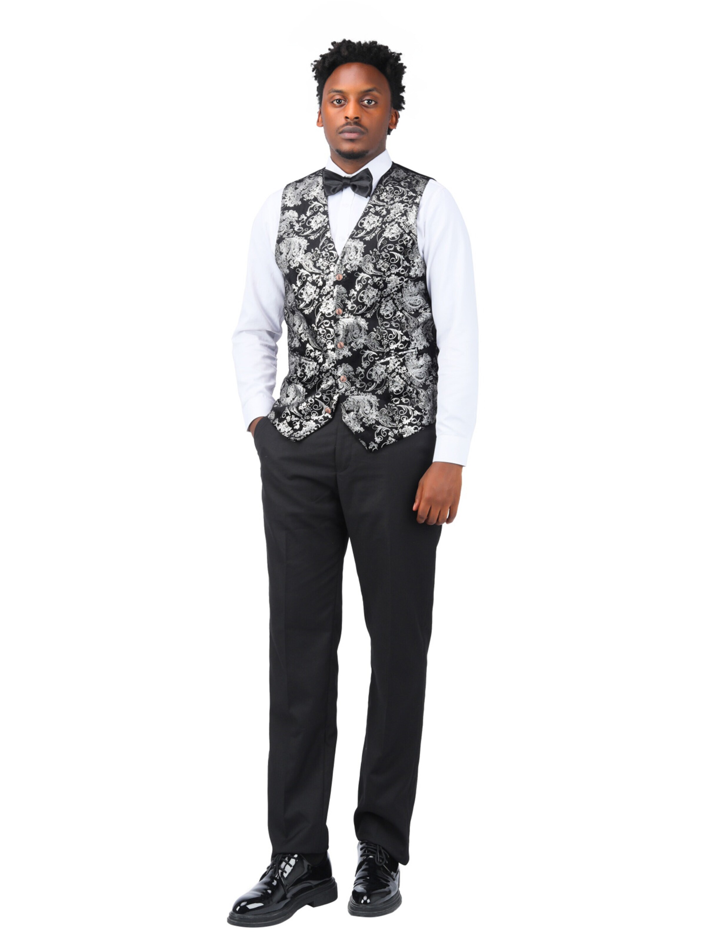YOUTHUP Vest in Silver: front