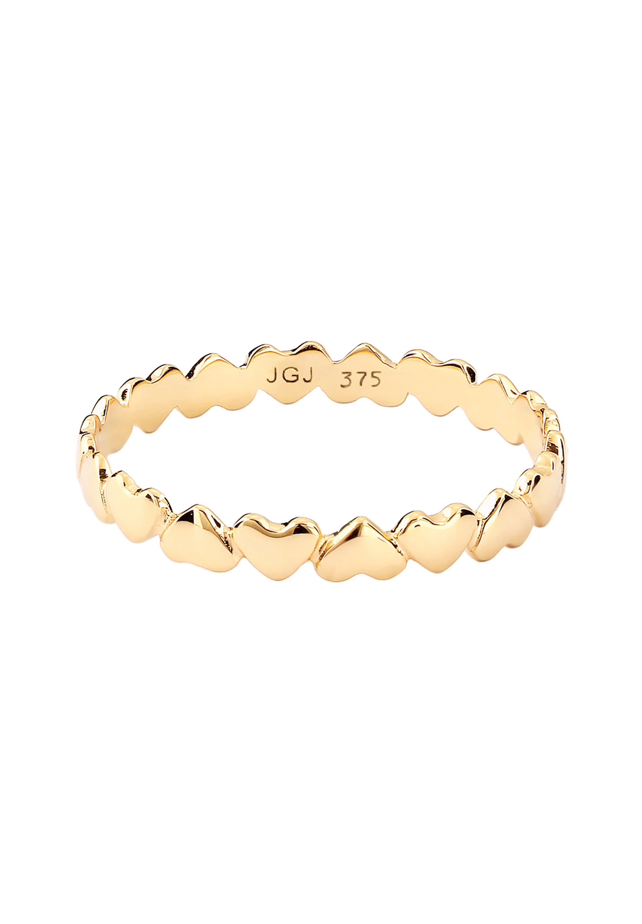 ELLI PREMIUM Ring 'Herzen' in Goud