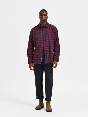 SELECTED HOMME Regular Fit Hemd 'Reglee' in Rot