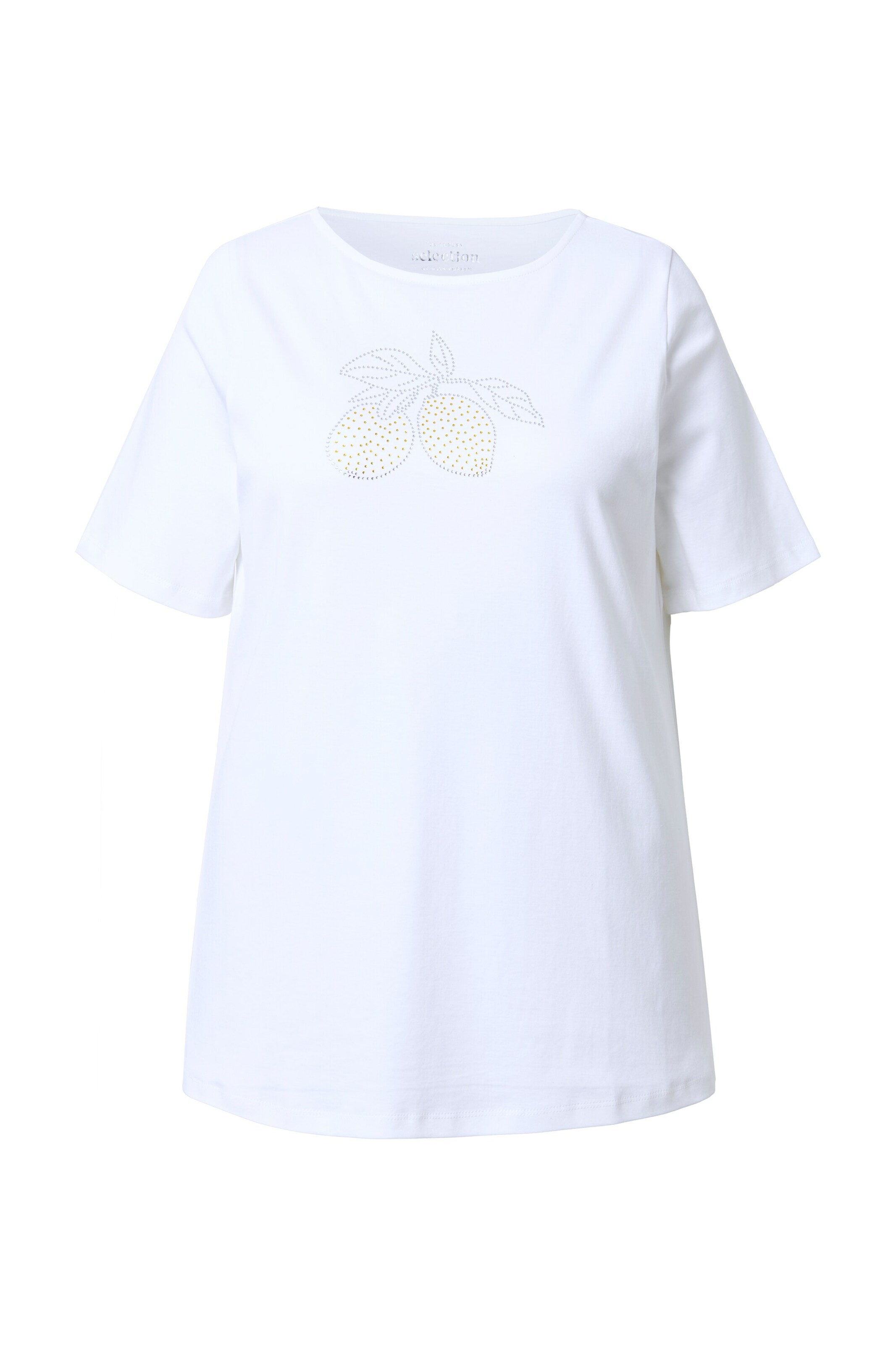 Ulla Popken T-Shirt in Weiß: Vorderseite
