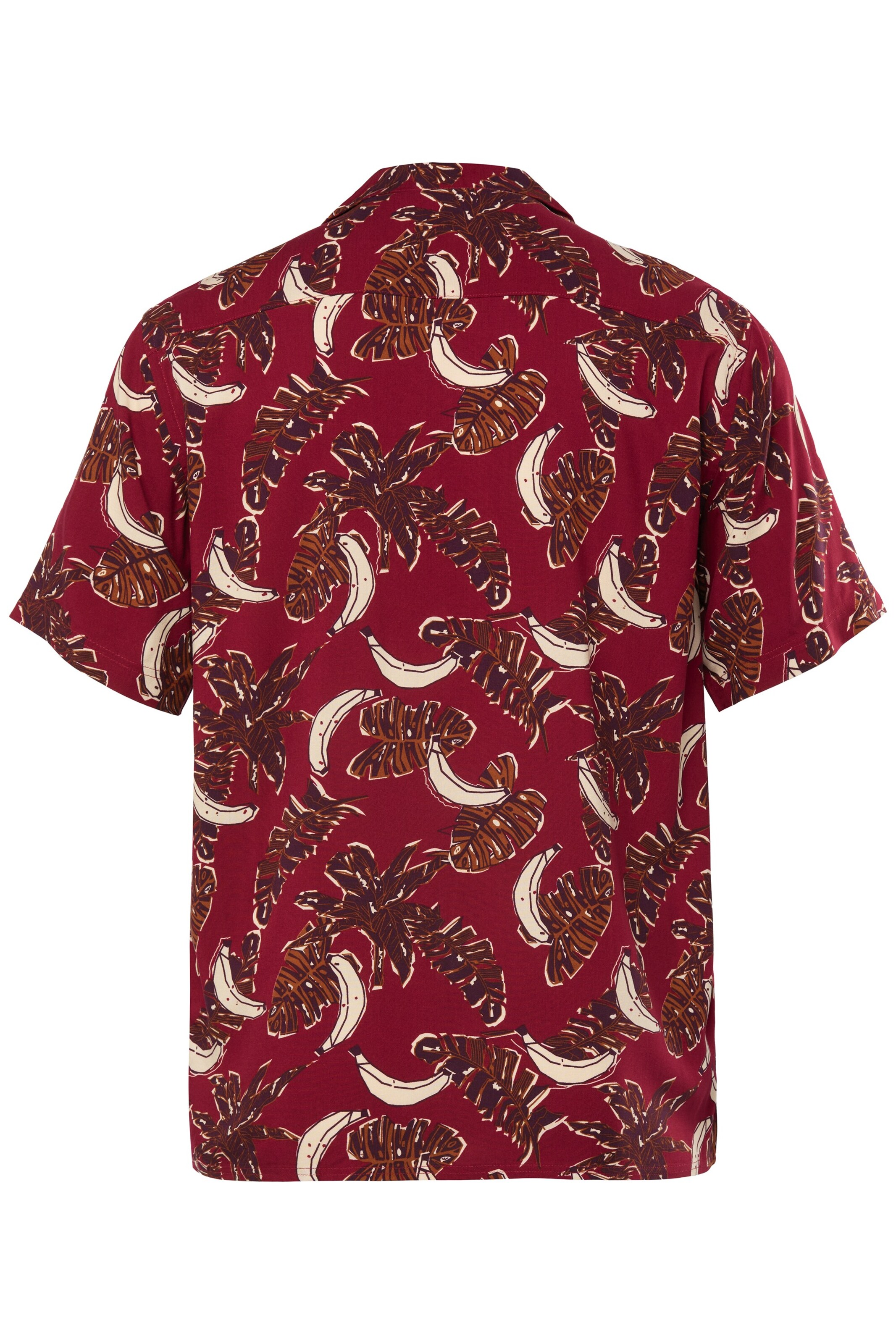 Men Plus Regular Fit Hemd in Rot