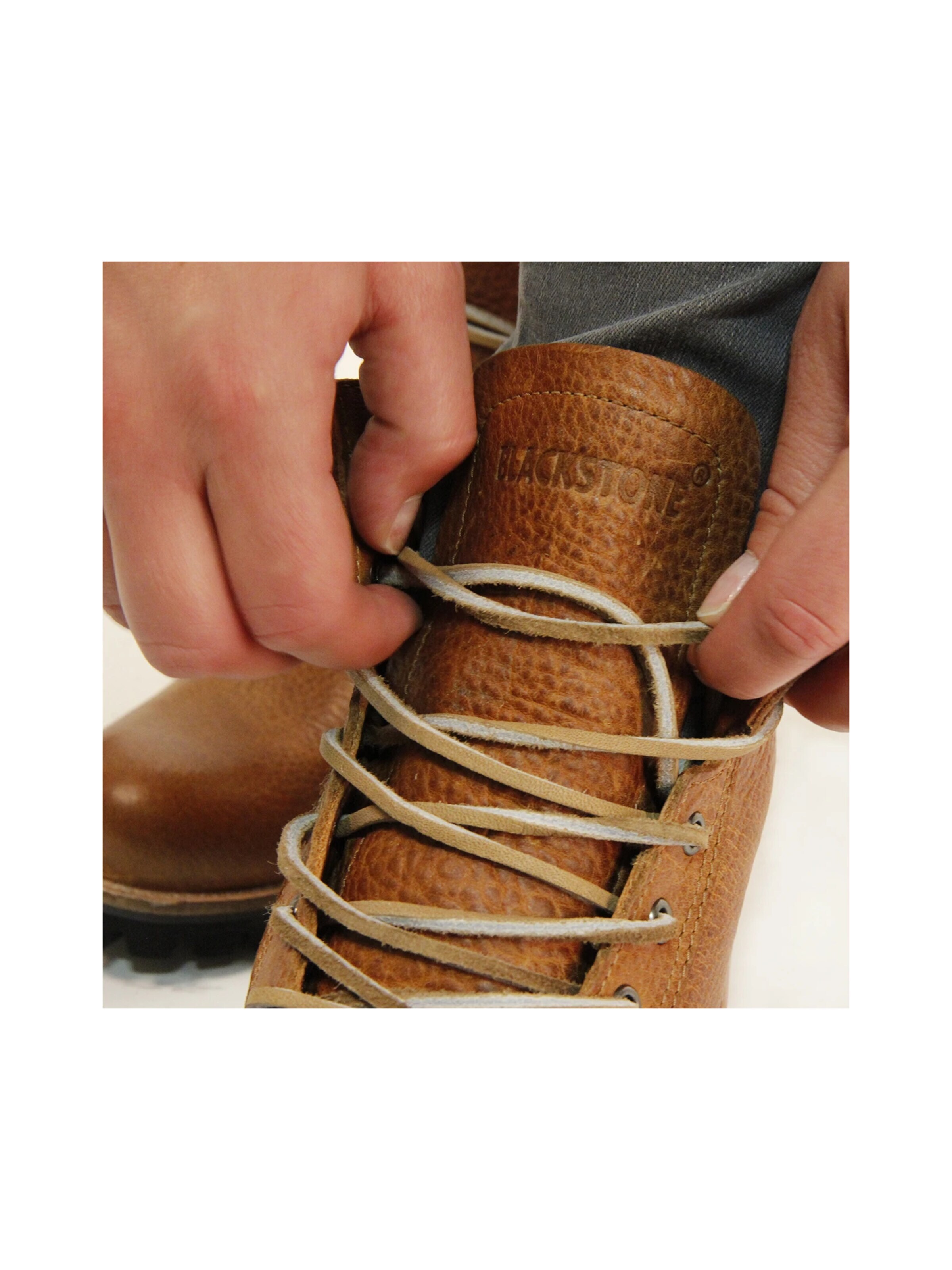 Bottines à lacets 'DAKOTA' BLACKSTONE en marron