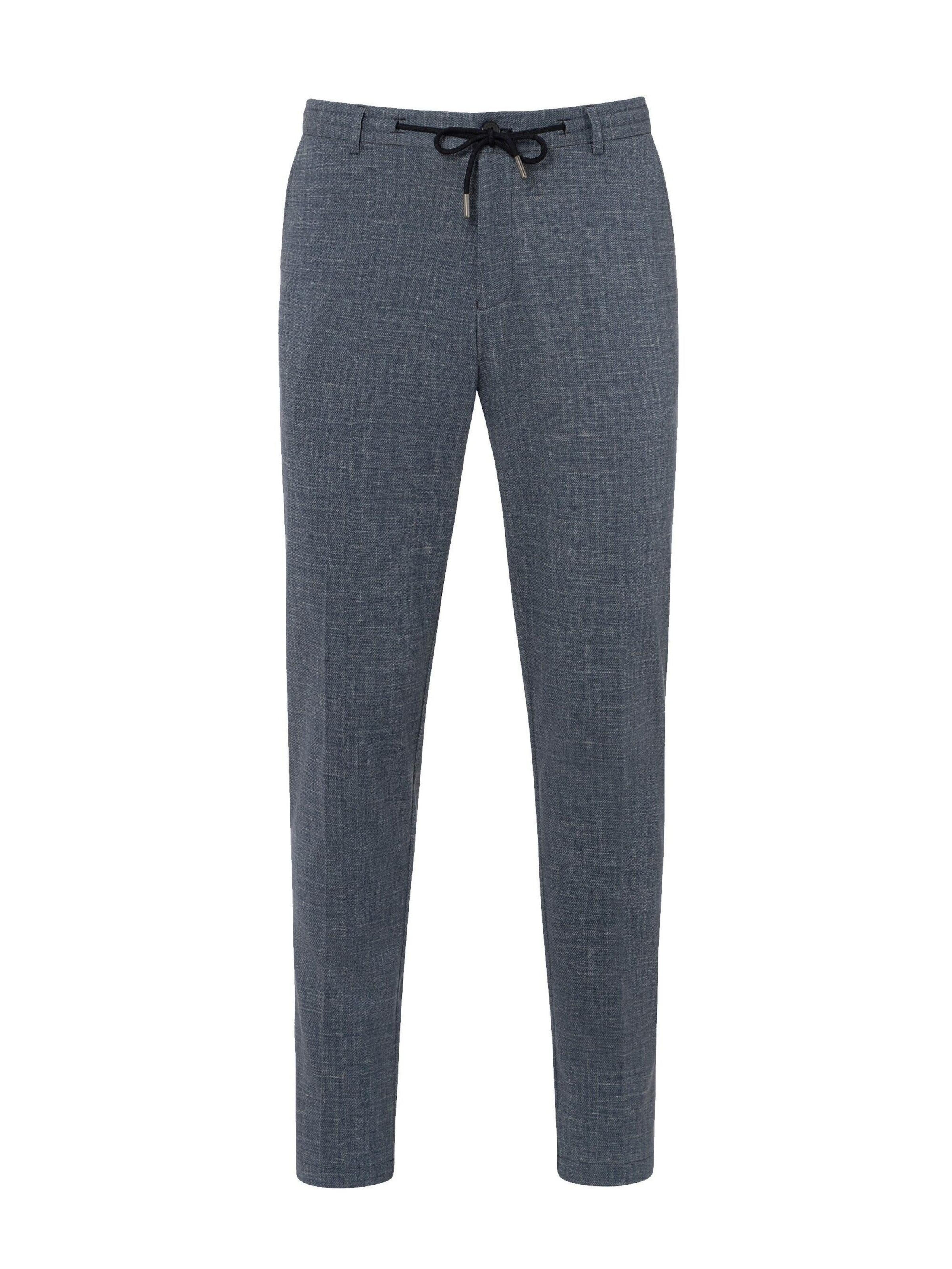 Coupe slim Pantalon BENVENUTO en bleu : devant