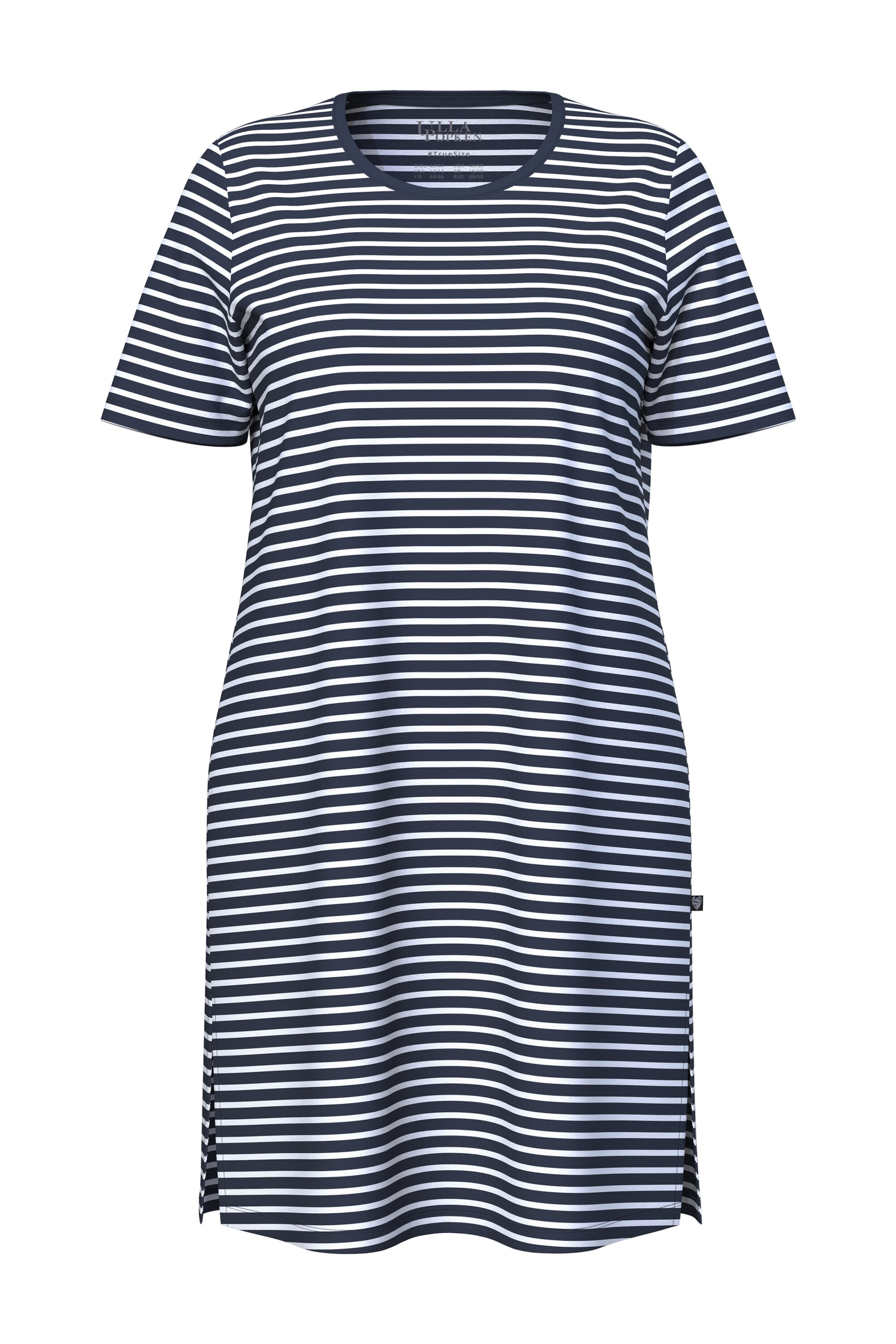 Ulla Popken Nachthemd in Blauw: voorkant