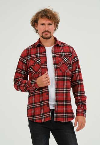 Giorgio di Mare Regular fit Button Up Shirt in Red