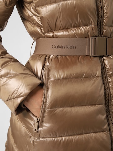 Calvin Klein Winter Coat in Brown