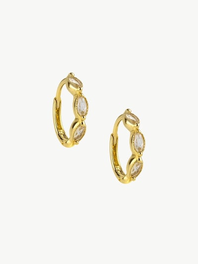 MUSE of my own Ohrringe 'Navette Huggies'‌‌‌‌‌‌‌ in gold, Produktansicht